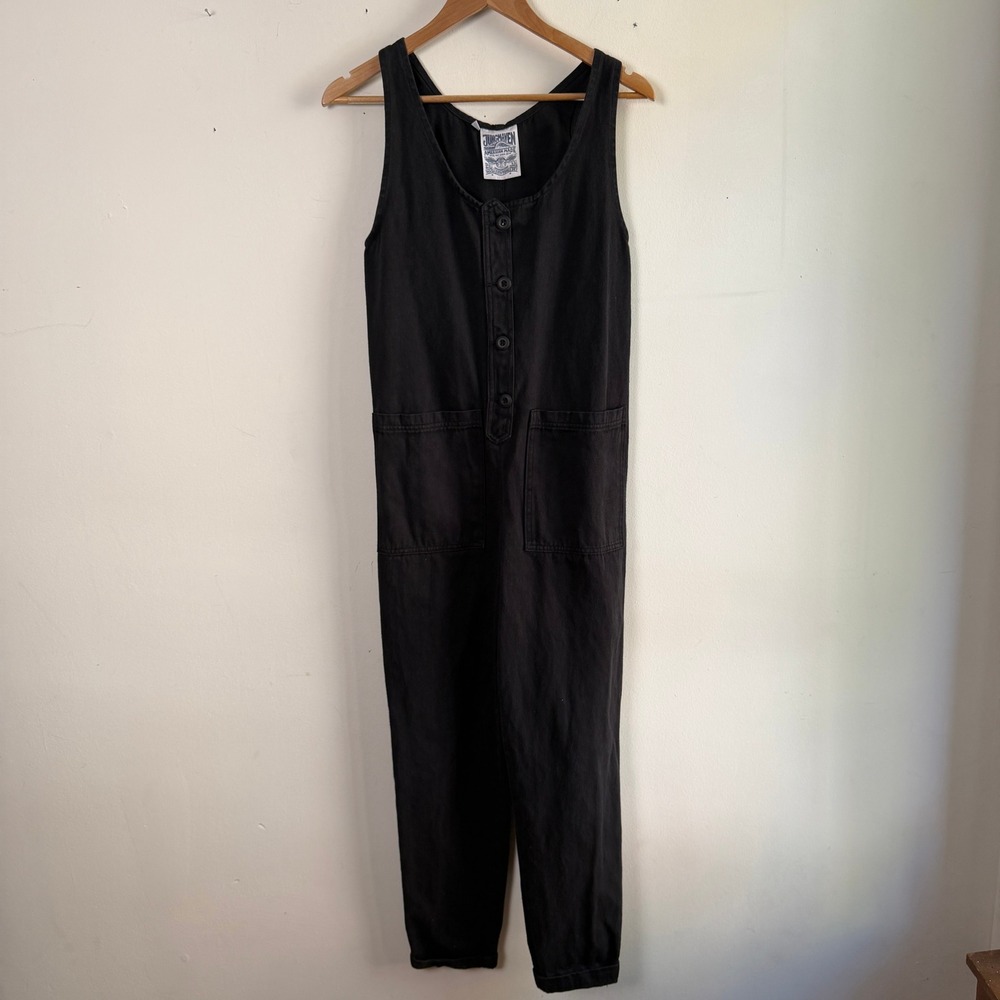 Jungmaven Jumpsuit XS Black Organic Hemp Cotton Boho Minimal Everyday